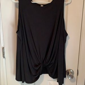 Black Cold Shoulder Top